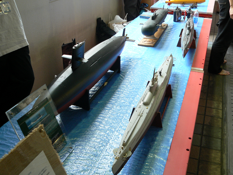 JMSSのラジコン型潜水艦も多数出展された