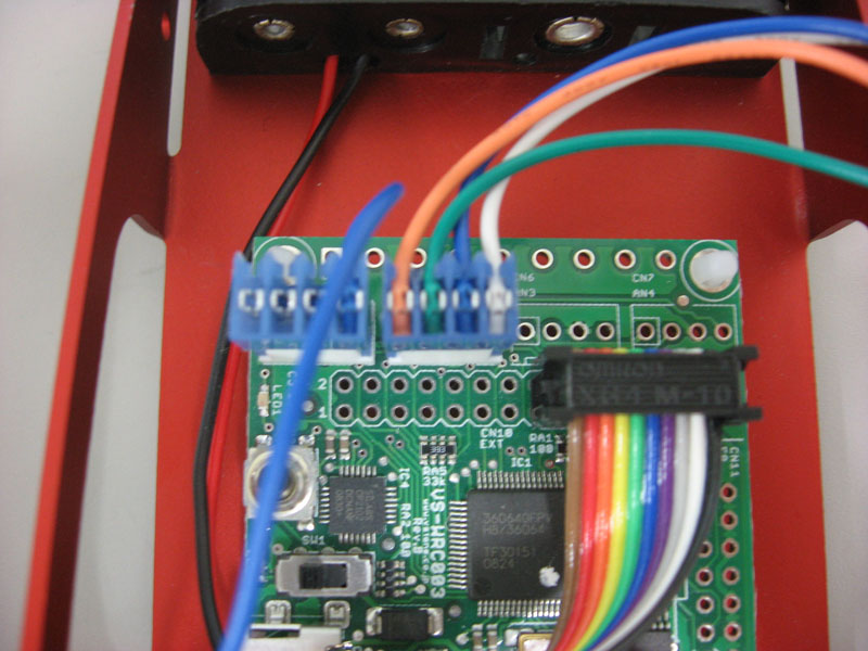 赤外線センサー本体はBeauto Balancerの側面に厚めの両面テープで貼り付ける。