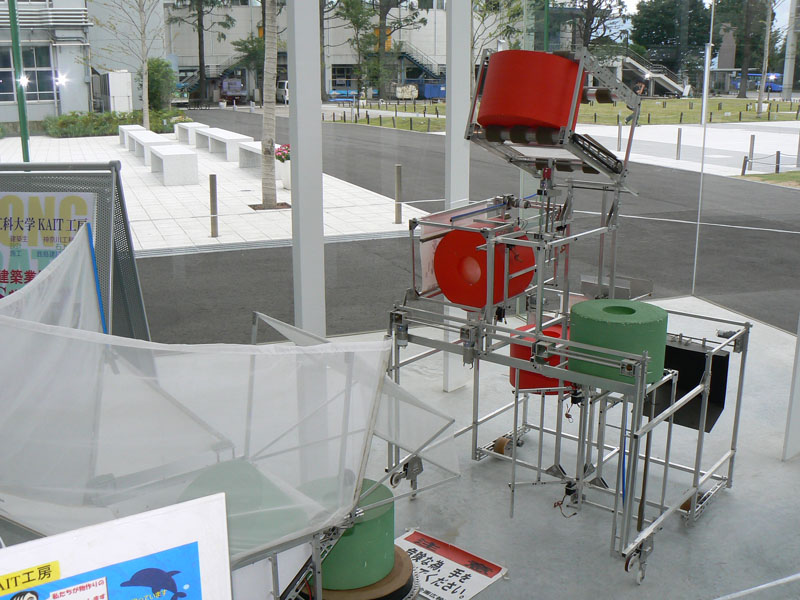 2007年のNHKロボコン出場ロボットも展示されている