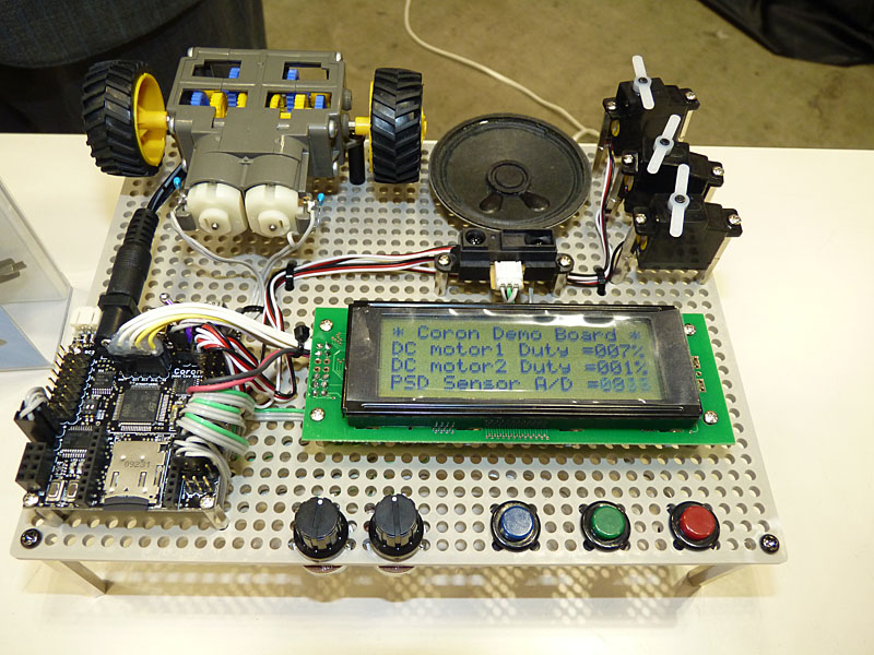 テクノロードのマイコンボード「Coron」を使った例