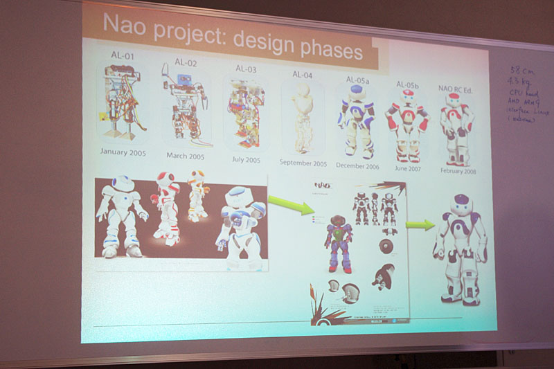 NAOのデザイン変遷。2005年に開発がスタートした