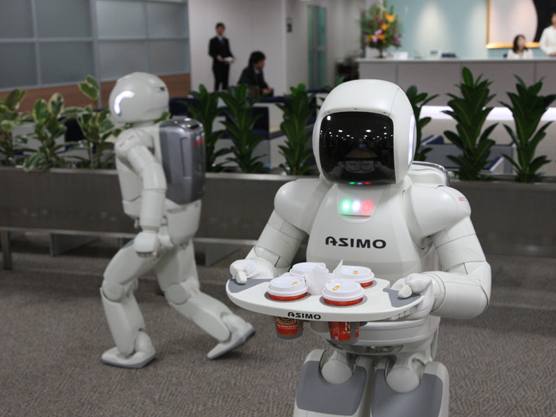 ホンダ「ASIMO」による受付サポート業務