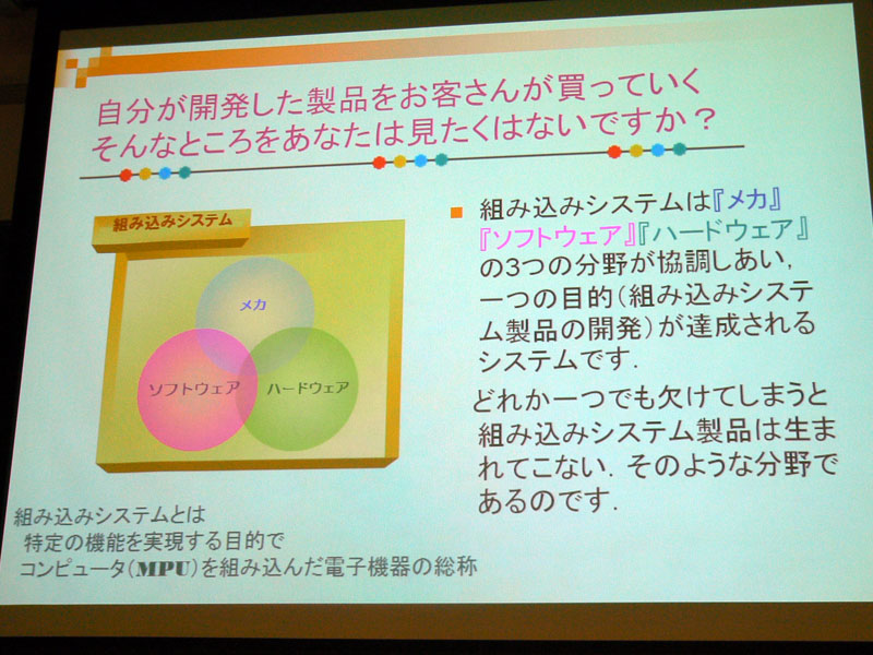 メカ・ソフトウェア・ハードウェアが協調する組み込みの魅力