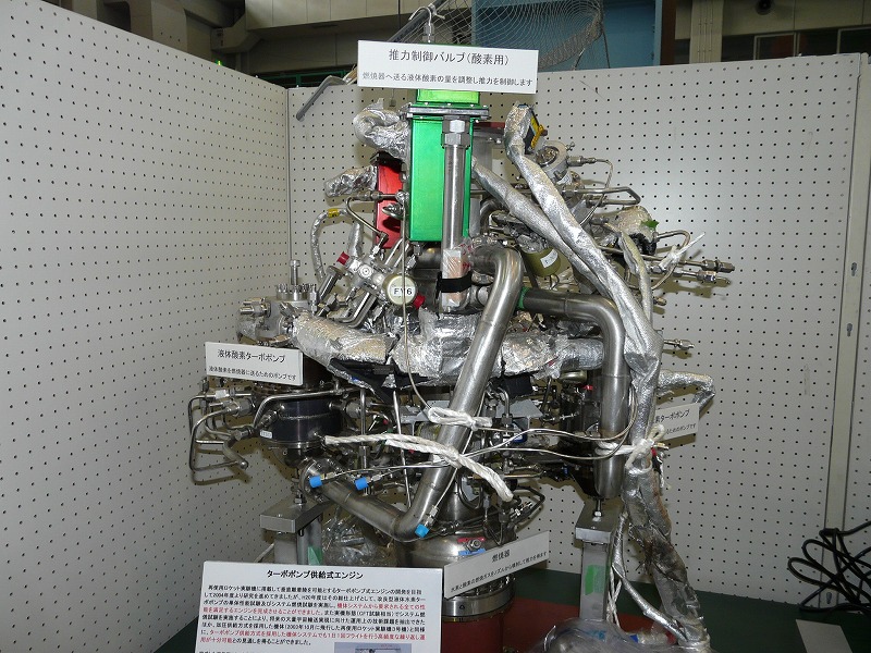 完成したターボポンプ式エンジン