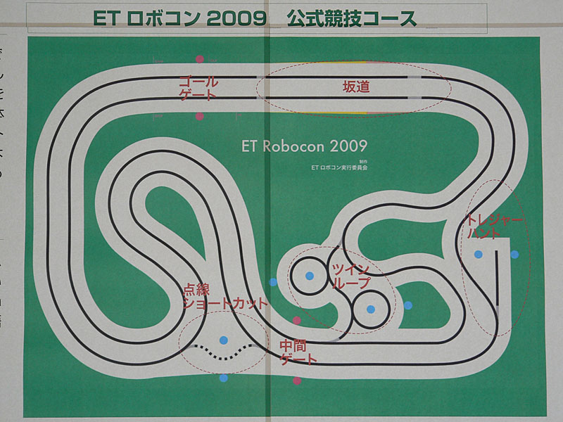 「ETロボコン2009」コース全体図